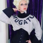 Sierra McCormick Instagram - Okay I’m coming to your Halloween party but you better not be cunty Mugatu from Zoolander when I get there. Me: 👁️👄👁️ #HappyHalloween everyone!! 🖤👻🥀🎃💀 P.S. shoutout to my mom for sewing this costume for me. 🥹