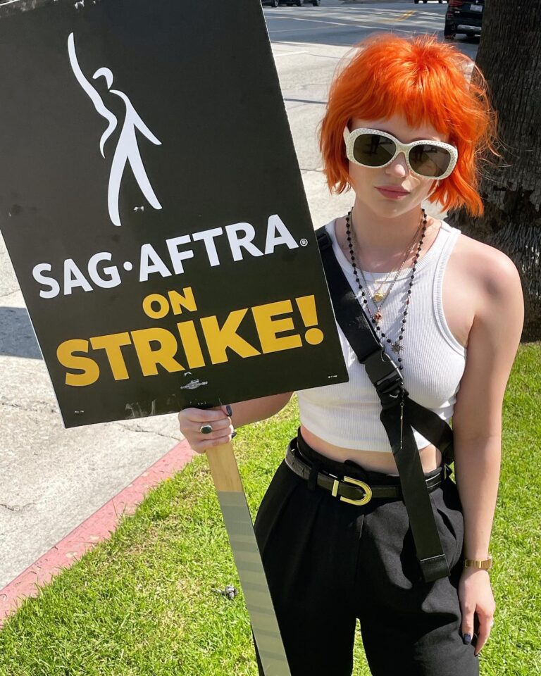 Sierra McCormick Instagram - I just love seeing so many people show up to support worker’s rights and take a stand against corporate greed 🥰 and I ~really~ love seeing this extend beyond the entertainment industry with other unions across the country demanding better conditions. Hot take (I guess) but a living wage and sustainability isn’t some huge fucking ask 🤪 #sagaftrastrong #unionstrong