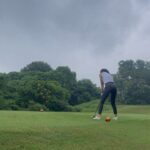 Sigi Wimala Instagram – Back on the green after 3 months hiatus! First game of 2024 feels so damn good, rain and all. ⛳️🌿 #GolfLife #OnParFor2024