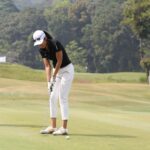 Sigi Wimala Instagram - Trying to look professional on the golf course, but secretly plotting our next hilarious putt fail at @gununggeulisgolfclub. Who needs a caddy when you've got a pro to help you read the greens. Had a ball (literally) at The Indonesia Pro-Am Presented by Combiphar & Nomura 2023. Awesome day!!! Thank you @obgolf