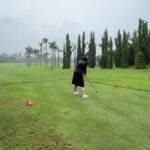Sigi Wimala Instagram - Swinging in the rain for Indonesia Omega Trophy 2024 🏌🏻‍♀️- got myself one too 🏆