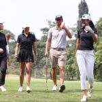 Sigi Wimala Instagram - Trying to look professional on the golf course, but secretly plotting our next hilarious putt fail at @gununggeulisgolfclub. Who needs a caddy when you've got a pro to help you read the greens. Had a ball (literally) at The Indonesia Pro-Am Presented by Combiphar & Nomura 2023. Awesome day!!! Thank you @obgolf