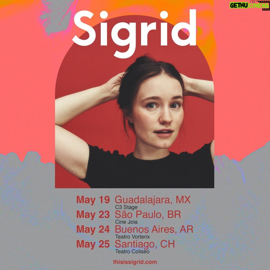Sigrid Instagram - tickets on sale right now!!! Guadalajara, São Paulo, Buenos Aires & Santiago 💘 May 19th-25th 🌻 thisissigrid.com/live