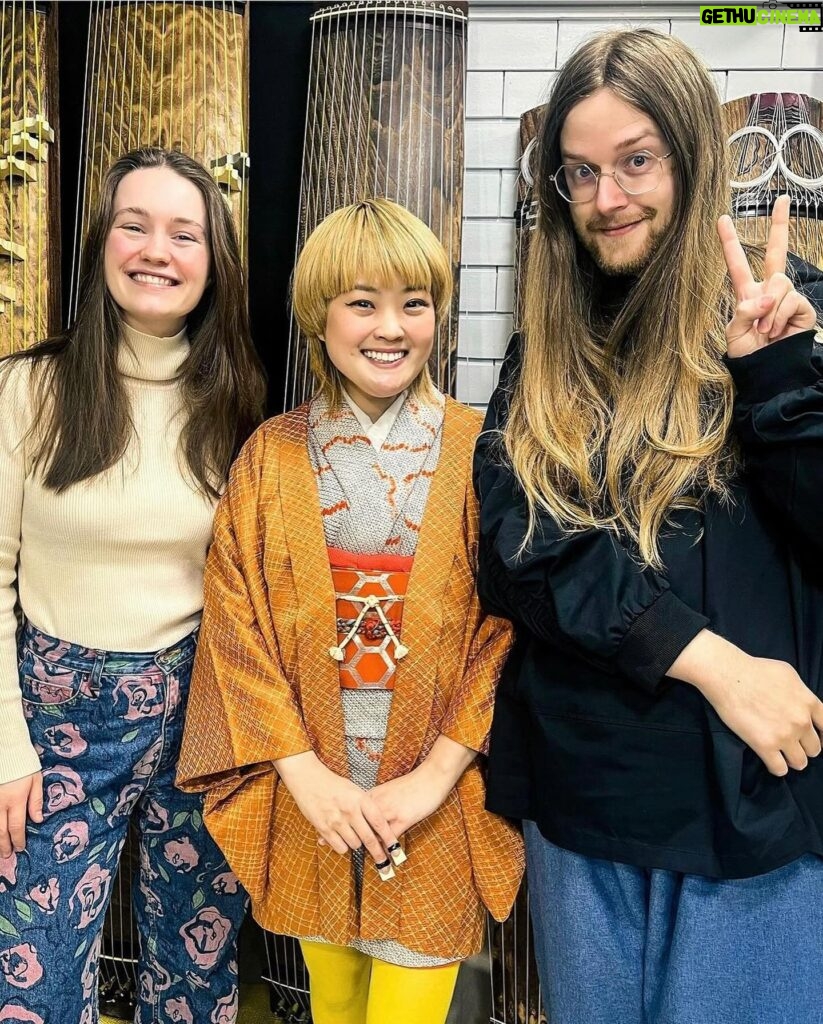 Sigrid Instagram - more Tokyo ! 🇯🇵❤️ ahhhh it was incredible. thanks to @keijiprimrose for having us in your studio, it was epic - so lovely to write with @nakajin and amazing to visit @asuka_koto in your studio and hear you play your music and for us (to try) to play the koto, Jushichi-gen and Jiuta-shamisen. 💕💕💕 obvs thanks @askjells for being both my travel buddy and the writer/producer magician you are 🪄 songs were made, Asahi’s were drunken(??) and i had so much sushi (with @chikara_ksh !) and miso soup and bbq that i haven’t had sushi again until today. yum