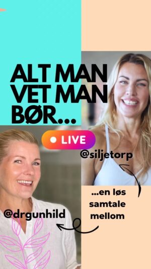 Silje Torp Instagram - Dette var gøy!🥳 

‼️Advarsel: FARE FOR GJENTAKELSE!‼️ 

Rekker du ikke se hele live'n nå? Lagre innlegget til senere,- og del gjerne med en du vet trenger en liten #energiboost!⚡️

ALT MAN VET MAN BØR (som man likevel ikke gjør)🤠

En uformell LIVE om hvordan like daddelkake, om Dopamin og små grep man kan ta i hverdagen for et mer kickass liv - med @drgunhild 💥

 @drgunhild er lege, psykiater og holder kurs i kosthold, stressbalanse og tarmhelse. Dessuten er hun en livsnyter, og en ihuga wing foiler. 💦🐬What's not to love!♥️

Her er superfrokosten hennes: 
🥣
Chiapudding med lune bær

Variér gjerne med hvilke typer bær, frø og nøtter du bruker. 

Dette trenger du: 
-2 ss chiafrø
-Litt vann
-1 dl kefir 
-Evt litt havregryn for større porsjon og flere fiberkilder
-Ca 2 dl frosne bær; f.eks blåbær og kirsebær, som varmes i 1 ss vann i en kjele
-Nøttesmør, om du har til topping
-1-2 ss hampfrø
-1-2 ts knuste linfrø
-Noen valnøtter og evt hasselnøtter

Ta chiafrøene i en skål og tilsett ca ½ dl vann. La dette svelle i minimum 10 min (gjerne lengre). Rør rundt etter ca 1 min, så du får blandet inn vannet. Når den er tyknet, tilsett kefir eller plantebasert yoghurt. Rør rundt.

Varm bærene i en kjele. Knus hasselnøtter i morteren (det er så godt!). Så heller du bærene over, har over de frøene og nøttene du ønsker. Litt honning om du ønsker mer sødme. 
💁‍♀️
----------🔥 ---------
Gunhild og jeg syntes dette var såpass gøy og givende at vi kjører på med en til om ikke lenge, vi! 
Men vi vil gjerne ha litt hjelp: 

HVA SKAL VI SNAKKE OM NESTE GANG? 

 Noe innen helse /kosthold /trening/livsmestring du lurer på? 

Kom med forslag!✨

#livsstilsendring #livsglede #babysteps #stressbalanse #kostholdsendring #tagodevalgfordegselv #altmanvetmanbør