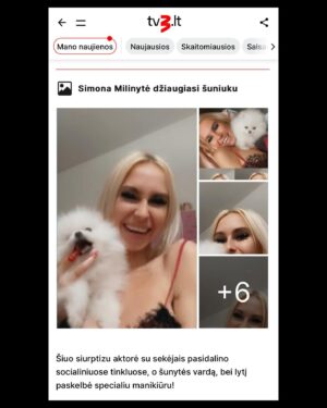 Simonna Instagram - SKAITYKIT PLAČIAU - @tv3.lt_pramogos @tv3televizija 🙏🥹💖🥳