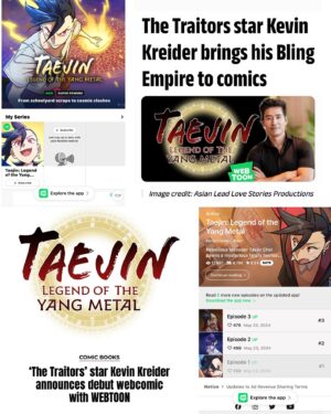 Simonna Instagram - So proud of @kevin.kreider! Congratulations on your new WEBTOON series “Taejin: Legend of the Yang Metal”⚡️🤩👏
“Taejin: Legend of the Yang Metal” will be a 50-episode webcomic following the rebellious teenager Taejin Choi after he pawns a mysterious family heirloom talisman, setting off a chain of events that awaken latent Yang Metal powers and lead him to fulfill his cosmic destiny, as he protects Philadelphia from evil. The series is inspired by the Chinese astrological system known as Bazi and presents a new, modern take on the traditional superhero.🤩👏✊🙌 #WEBTOON #comics #series #superhero #chinese #astrology #Taejin
—
My: 
Hair by @monicabroe 
Lashes @uniklovebeauty 
Nails @nails.by.zuzu