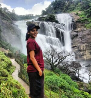 Sindhu Lokanath Instagram - Mystic✨💙
.
#coorgdiaries #travel #livelovelaugh #explorekarnataka #waterfalls #serene#malallifalls #monsoon #trek #adventure #love #roadtrips #wildlife #explorer #mystic