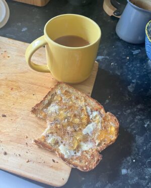 Siobhán McSweeney Instagram - My first toast and marmalade as a @BAFTA nominee. 🤯
IM over the moon. 
As @LisaMMcGee said, Sister Michael would be absolutely ripping. 
Congratulations to all us #DerryGirls and thank you so much to @bafta