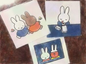 Sister Claire Instagram - これはミッフィー展でおむかえしたグッズたちです…☺️.
.
.
.
お気に入りの絵本の一幕に、愛着…✨.
.
#ミッフィー展 .
#ミッフィー展グッズ