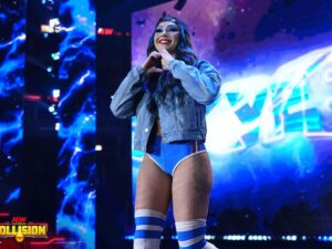 Skye Dolecki Instagram - **WARNING THIS IS GOING TO BE SAPPY AF** 
If you would have told 17 year old trainee Skye that at the age of 23 she would pin Ruby Soho on the debut of AEW Collision in a SOLD OUT United Center, in my hometown of Chicago, AND my ass (quite literally) broke the internet….. I would have never believed you. 
I still can’t wrap my head around all the feelings and emotions that went through me from the moments leading up to walking out onto that stage to me just typing this caption. I am so grateful for the opportunity to show the world who Skye Blue really is, and I can’t wait to keep making you all proud. I love pro wrestling so effin much, it’s my life, it’s all I know, and I can’t wait to wrestle til I’m 85 years old still trying to bump and wrestle to put smiles on everyone’s faces. Let’s fucking go 💙