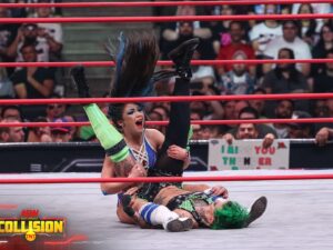 Skye Dolecki Instagram - **WARNING THIS IS GOING TO BE SAPPY AF** 
If you would have told 17 year old trainee Skye that at the age of 23 she would pin Ruby Soho on the debut of AEW Collision in a SOLD OUT United Center, in my hometown of Chicago, AND my ass (quite literally) broke the internet….. I would have never believed you. 
I still can’t wrap my head around all the feelings and emotions that went through me from the moments leading up to walking out onto that stage to me just typing this caption. I am so grateful for the opportunity to show the world who Skye Blue really is, and I can’t wait to keep making you all proud. I love pro wrestling so effin much, it’s my life, it’s all I know, and I can’t wait to wrestle til I’m 85 years old still trying to bump and wrestle to put smiles on everyone’s faces. Let’s fucking go 💙