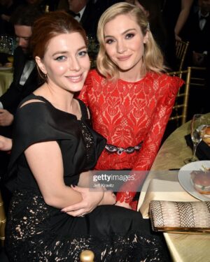 Skyler Samuels Instagram - Happy birthday to the queen @elle_satine 👑 I love you Elle! No better person to dress up and drink champagne with and then go home and eat take-out with ♥️ cheers to your new year 🥂🎁🎉