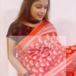 Sneha Paul Instagram - 🟧🟪 Always feel like princess😍 Chanderi Soft Cotten Saree DM for bookings @dorbysneha #chanderisarees #dorbysneha #sareefashion #lovetowearsaree #sareelovers #bengalisaree #sareecollection #ethnicwear #buyonlinesarees #instasaree #loveforsaree