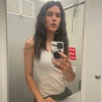 SoKo Instagram - A disheveled lesbian in a porta potty with a wig on. 🎥