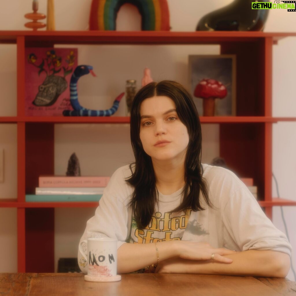 SoKo Instagram - Make yourself comfortable in the home of @sokothecat, an alternative music star who brought some sunshine to her Parisian abode with a couple of noo.ma’s vibrant classics. Read Soko’s story about the magic of color in life and tune into her curated playlist full of cozy melodies - check out our stories. 📸 @charlydt #noomadesign #creativehomes #colourfulhome