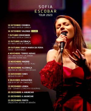 Sofia Escobar Instagram - Agora sim! Aqui estão as datas e locais por onde vou andar a dar-vos música sempre muito bem acompanhada até ao final do ano! ❤️🙏🏻🎶