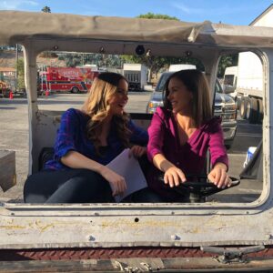 Sofia Mattsson Instagram - Miss hanging on set with this gem 💙💜Especially when we have outdoor scenes and can roam around the parking lot 🤪 #Vroomvroom