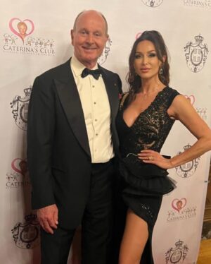 Sofia Milos Instagram - An evening with with Royalty 👑 🏅 
His Highness Emanuele Filiberto, Prince of Venice, Duke of Savoy
and
Prince Dimitri Nicholas of Yugoslavia

For a special charitable benefit for
Caterina’s Club created by my dear friend Bruno Serato 
That helps feed over 5000 underprivileged children a day and houses homeless families with funds raised at this lavish fundraising  dinner at the beautiful Johnathan club #downtown #losangeles 
Accompanied by my two beautiful friends @galinasobolev and Dr. @sofiia_magalova 
Thank you Mike Gatto @efsavoia 
🥂✨✨✨✨✨✨✨✨✨
#sofiamilos #actress #dress by @cristallini_official @michelemariepr 
Shoes by @enricocuini 
✨
@caterinas_club  @serato7 #PrinceDimitriNicholas #princeemanuelefiliberto #savoy #savoia #principedisavoia #fundraiser #feedingchildren #royalty @jonathanclub