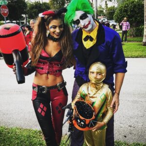 Sofía Reca Instagram - Happy #halloween Going to bed so happy after this beautiful afternoon with lot's of friends and family. Blessed! A pedido de Inti #harleyquinn and #thejoker