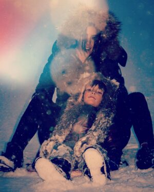 Sofía Reca Instagram - I Adore You #inti ❤️❤️❤️ we had so much fun this afternoon! #jacksonhole #snowstorm #mylittleboy Te amo Inti!!!