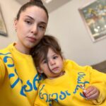 Sofia Nizharadze Instagram - @b.e.s.s.a.r.i.o.n @bessarion_sikvaruli 💙💛 #wesupportukraine #slavaukraini #sofianizharadze