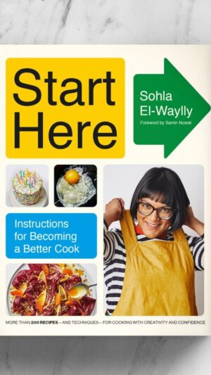 Sohla El-Waylly Instagram - It’s a book! Somehow all the not sleeping, not showering, and only eating popcorn for days turned into my first cookbook, START HERE! Who knew? Well, I guess my editor Tom Pold, my agent @cowlesagency and the entire team @knopfcooks @aaknopf 

I’m so excited for it to be in the world and, hopefully, in your kitchen! It’ll be out October 31 in the US, UK, and Canada at a book store near you, but is available to preorder at the link in my bio NOW! Your preorders really mean a lot, so hold tight to those receipts as I’ll have some bonus content coming soon to all you early worms!

Many thanks to everyone who made this baby possible:

Photography @laurashoots 
Illustrations @aly_illustrations 
Design @chriscristiano 
Culinary production @hamegram 
Culinary assistance @hstylesfood 
Cross-testing @itsalislagle 
Hair & makeup @amandawilsonmakeup 
Wardrobe @nasrin.jb 

And special thanks to @ciaosamin for writing my forward. It really means the world to me.