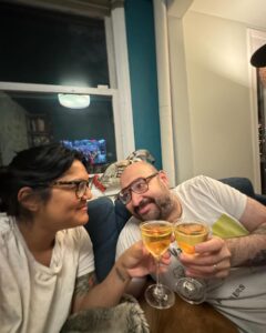 Sohla El-Waylly Instagram - Ham got tickets to Tina Fey and Amy Poehler’s show tonight but we couldn’t find a sitter. Happy Valentine’s Day