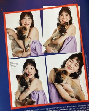 Sohn Su-hyun Instagram - 싱글즈(@singlesmagazine)와 함께한 캠페인 <끝까지 사랑하세요> 나는 당시 동물권행동카라에서 입양을 기다리던 ’눈이‘라는 강아지와 함께 촬영을 했다. 그리고 며칠 뒤 눈이의 입양 소식을 들었다! 이제 그의 이름 눈이 아닌 루카. 반짝반짝 루카✨맛있는 거 많이 먹구 재밌는 곳 많이 가구 온 세상 마음껏 누비기를 #끝까지사랑하세요 #사지말고입양하세요