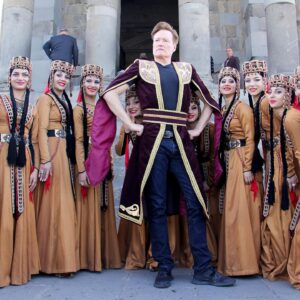 Sona Movsesian Instagram - We’re back with a new season of #INSIDECONAN! This season we’re talking all things “On the Road!” On today’s episode, Mike and Jessie are joined by our good friend Sona to discuss traveling to Armenia for #CONANWithoutBorders. The convo is also briefly hijacked by Joel McHale and Conan himself. Listen at the link in bio!