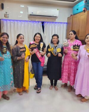 Sonali Pandit Naik Instagram - Birthday ritual.....
My friends surprised me as it was a special day for me, but they made it more special. Thank you  Sania for planning this surprise for me. 😊😘😘