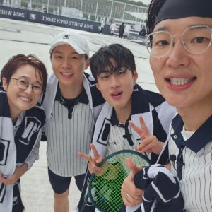 Song Eun-yi Instagram - 비와도 즐거운 테니스
#휠라화이트오픈
#filawhiteopen 
#양세형 #조진세 #장성규 #이형택 
#머드리티비