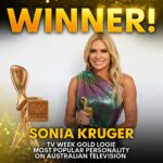 Sonia Kruger Instagram – Congratulations Sonia! We are SO proud #OnyaSonia #TVWEEKLogies ❤️✨