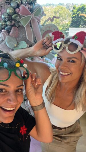 Sonia Kruger Instagram - Oh Santa! 🎅🏻 We couldn’t wait🎄🍭❤️ Ho Ho Ho @danceranddasher
