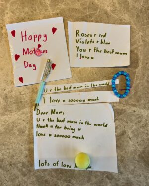 Sonia Kruger Instagram - Best Mothers Day haul ever! A home made bracelet, pen and a stress ball 🤣👏🏻