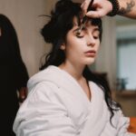 Sophia Anne Caruso Instagram - Behind the scenes moments in @loewe for my Opening Night Performance @greyhousebway Photos by @emiliomadrid Styling by @highheelprncess @loewe So proud of this terrifyingly beautiful play and our entire company. Joy fills me everyday sharing this haunting meaningful poem on stage and returning to Broadway with such wildly gifted artists.