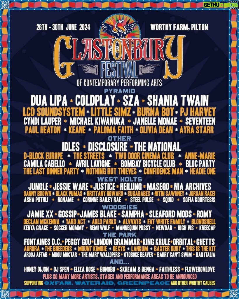 Sophia Regina Allison Instagram - Happy to announce we’re playing Glastonbury! Can’t wait to see some of you there 💕💫