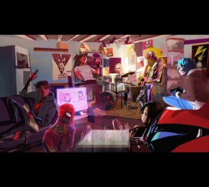 Sophie Li Instagram - Early early work that I created when, for the shortest couple of weeks in 2019, helping with character concepts on #acrossthespiderverse 😭. 

Referencing many early versions of the designs, I was tasked to imagine how the spider gang would spend their time together. 

Embarrassing to say, but I was truly out-of-depth seeing all the amazing works done around me, frustrated with how little I could do to help on this crazy production. 

Alas now, I can’t wait to finally meet these characters on the big screen with their final form and full galore. I feel honored I get to get a glimpse of the making of the spider universe at the time, and idk, just grateful that Spider-Man exist and we can nerd out together about it... Anyway, ready to be hit in the face by the film and see what my art hero’s and friends has made possible ! 

___
Also I’ve been avidly avoiding seeing art of the film, not even dare look to close at any fanart to avoid spoilers but it is DAMN hard… 4 more days till Japan release, God help me 🥲