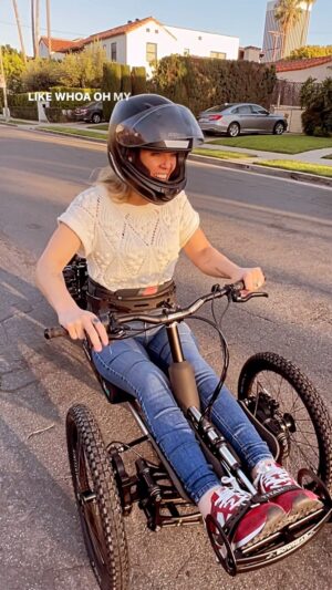 Sophie Morgan Instagram - The first time I tried a Bowhead (@bowheadcorp) - thanks to Kat (@kat_on_wheels_scotland) - I knew the time would come when one day, I would need to get one for my own.🤞🏻

The places it can take you, as a wheelchair user, are almost unimaginable! 

Over the past few years, I have begged so many friends to lend me one - Jack (@adaptiv.sportsuk) & Kat in the U.K., and Joe (@meetjoestone), Lisa (@keepinitwheel306), & Alex (@alex.johnathan) in the US, THANK YOU - and each time I’ve ridden one, my love for them has just grown and grown!

You can imagine my delight, therefore, when the team invited me to join the Bowhead Family and become an Ambassador! 

Sally (@salligatorz), Tats and Dean delivered my new Bowhead last weekend, and honestly, I didn’t want to get out of it. 

Now I just need to figure out how to tow it behind my Spyder 😎

And get off bed rest……😫

Nb. I am not being paid to post and I bought the  Bowhead myself at a discounted rate.

#BowHead #AdaptiveSports #AdaptedMountainBiking, #Adaptive #Inclusive #Wheelchair #Disabled #InclusiveAdventure #BeyondBarriers