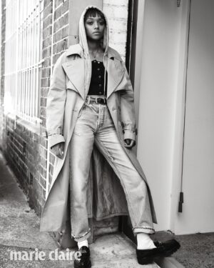 Sophie Wilde Instagram - @marieclaireau October issue 💫🦋 With kind words from the gorgeous @courtneypearl dressed in @celine