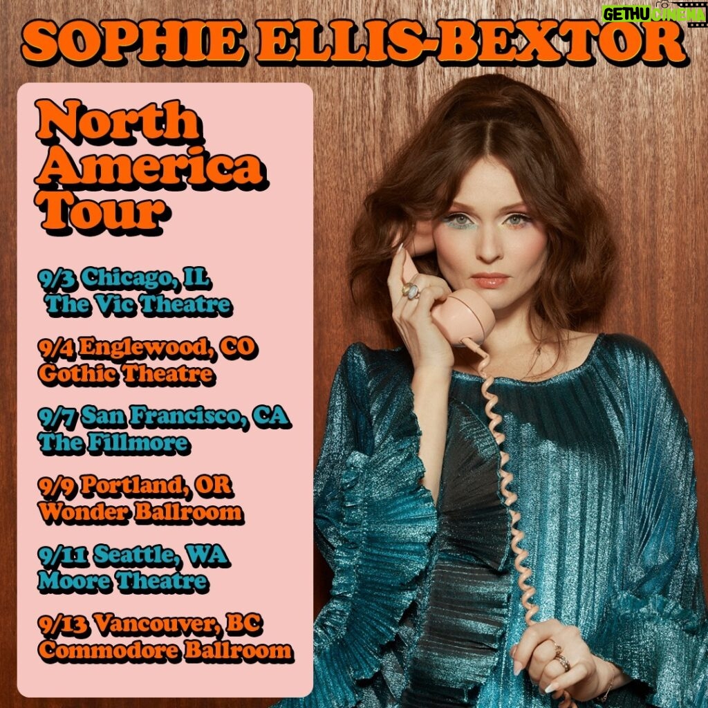 Sophie Ellis-Bextor Instagram - America, we are bringing the party to more states this September! Tickets on sale now.