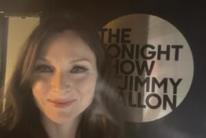 Sophie Ellis-Bextor Instagram - Just landed back in Blighty and if I didn’t have the photos, I might think it had all been a dream.. wow I just adored singing on @fallontonight and thanks so much to the whole crew for welcoming me in such style 🥳Backed by the magnificent @theroots and with an incredible string section 🪩 disco ball, confetti, all my favourite things 🥰 
Thanks to @amandawilsonmakeup for making me look and feel good, @victoriajayneadcock for finding fab frocks, @richardjonesface for sorting all the music with the band, @toddowyoung for fabulous photos and my management for all they do including sorting the visa in a very short time 🤪
#fallontonight 
Performance dress @machandmach
Shoes @louboutinworld 
Rings @katherinejamesjewellery 
Dancing with @jimmyfallon frock @rebeccavallance 
General happy birthday to me levels of enthusiasm - model’s own ❤️❤️❤️