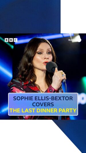Sophie Ellis-Bextor Instagram - @sophieellisbextor covering @thelastdinnerparty in the #livelounge ✨

watch her full performance of ‘nothing matters’ on @bbciplayer