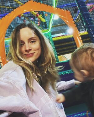 Sophie Rundle Instagram - Soft playaaas. ✌🏻🎪 When will someone make one of these with a really decent bar I mean coffee shop attached though?