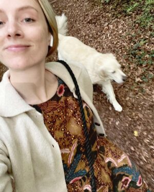 Sophie Rundle Instagram - Somehow, slowly and then very much all of a sudden, summer has turned to autumn. 🍂Here are some things I’ve been enjoying while it happened including but not limited to - my son’s new duck puddle suit, the wedding of two beautiful friends, a power cut in a spooky cottage, foggy dog walks in the woods, the sea the sea the sea, lots of lovely rain and my son’s wild red curly baby hair.

(And also just to say, I think we’re all supposed to post videos now but I’m a tired old lady and I miss the quietness of Instagram and I like nosing through other people’s holiday photos. So there you go and here we are. 🌳🍂📸)