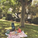 Sophie Rundle Instagram - One of those completely ordinary and yet, somehow, completely perfect days. 🌞✨ Only missing the dog who is holidaying with family back home and who would have liked today’s bouncy ball, hated the heat and is probably enjoying the peace and quiet of life without The Baby. (But if you’re reading this Buddy, we miss you ever so. ❤️🦮)