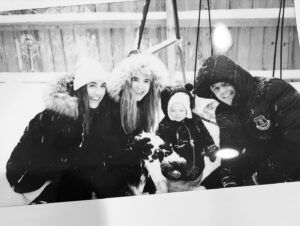 Spencer Locke Instagram - This day. These people.  #babysfirstsnow 🤍🤍🤍