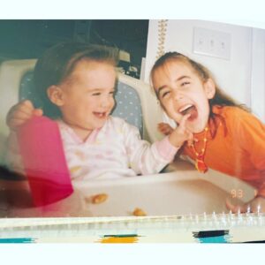 Spencer Locke Instagram - Now & then. 💛💙 if 2020 has taught us anything, it’s that family is everything... amiright?! @chelseajaymes ilu.