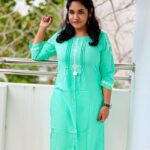 Sruthi Shanmuga Priya Instagram – Reach within yourself, at the height of the storm, for that eye of calm 🌸

Kurtis from @maybell_india 

#indianwear #kurti #maybellindia #maybell #attire #traditional