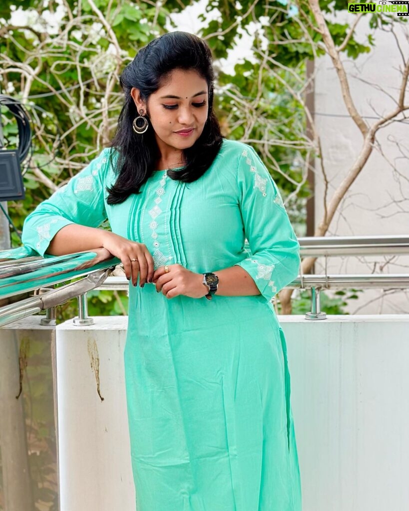 Sruthi Shanmuga Priya Instagram - Reach within yourself, at the height of the storm, for that eye of calm 🌸 Kurtis from @maybell_india #indianwear #kurti #maybellindia #maybell #attire #traditional